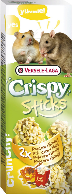 Chrupiące patyczki dla chomików i szczuów Versele-Laga Sticks Popcorn and Honey 2 szt 100 g (5410340620670) - obraz 1
