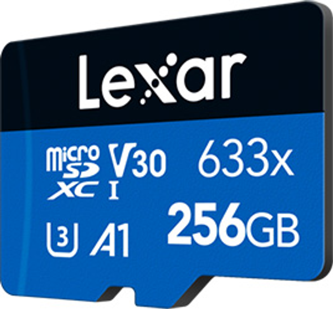 Карта памяти Lexar High-Performance 633x microSDXC 256GB Class 10 UHS-I U3 A1 V30 (LSDMI256BB633A) - изображение 2