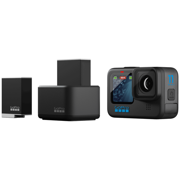 Комплект для зарядки экшн-камеры GoPro Dual Battery Charger + Battery Enduro 2 pcs for HERO11/10/9 ADDBD-211 - изображение 4