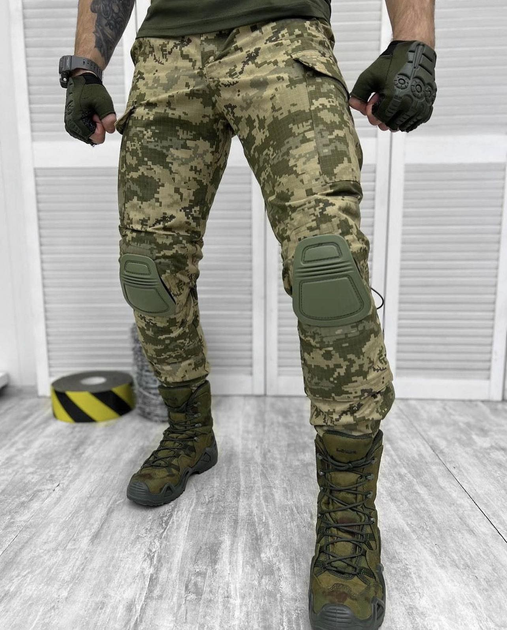 Тактичні штани з наколінниками піксель,камуфляж 3XL - изображение 1