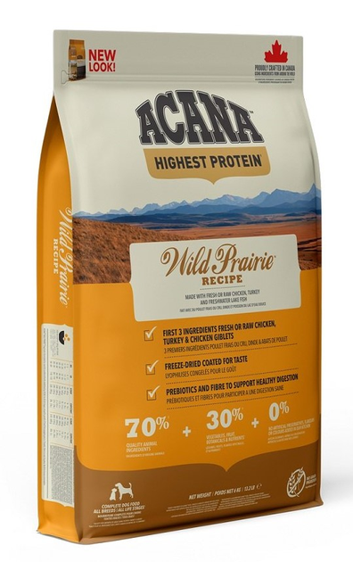 Karma sucha dla psów Acana Wild Prairie Highest Protein 6 kg (0064992540616) - obraz 1