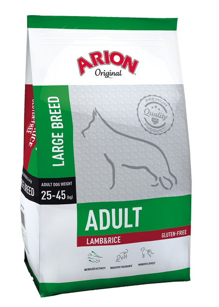 Сухий корм для дорослих собак великих порід Arion Lamb and Rice 12 кг (5414970055444) - зображення 1