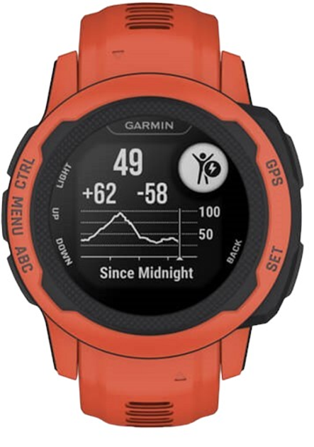 Спортивний годинник Garmin Instinct 2S 40 mm Poppy (010-02563-06) - зображення 9