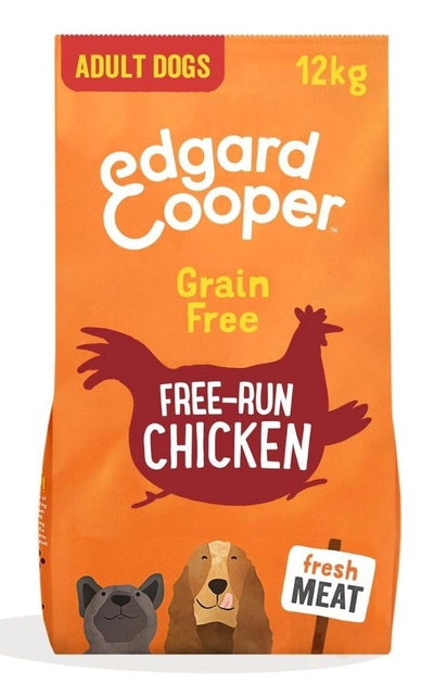 Karma sucha dla psów dorosłych Edgard & Cooper Fresh Free-Run Chicken 12 kg (5425039485034) - obraz 1