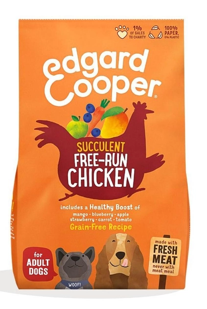 Karma sucha dla psów dorosłych Edgard & Cooper Fresh Free-Run Chicken 7 kg (5425039485027) - obraz 1