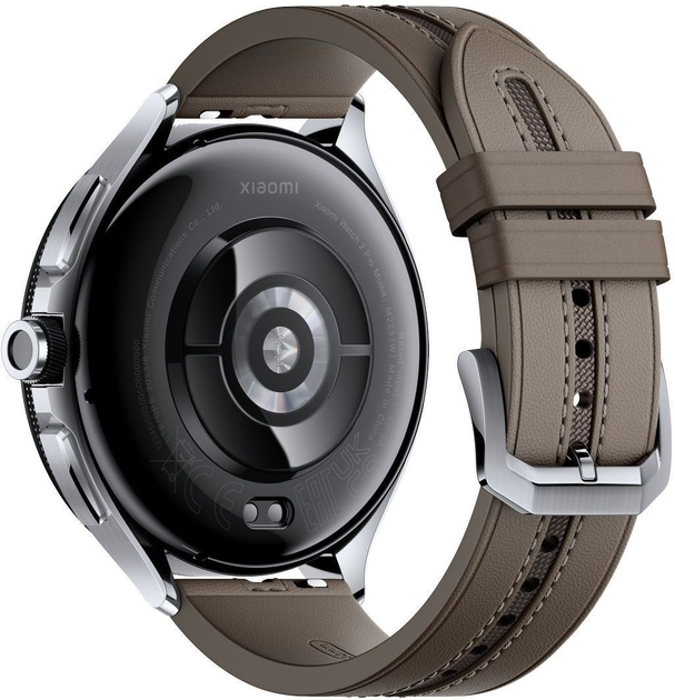 Zegarek sportowy Xiaomi Watch 2 Pro 4G LTE Silver Case with Brown Leather Strap (BHR7210GL) - obraz 4