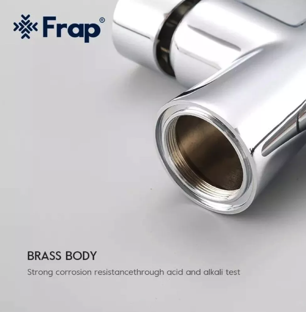 Змішувач для кухні з підключенням до фільтру Frap F4374, сірий/хром - Фото 2 Змішувач для кухні з підключенням до фільтру Frap F4374, сірий/хром - зображення 2