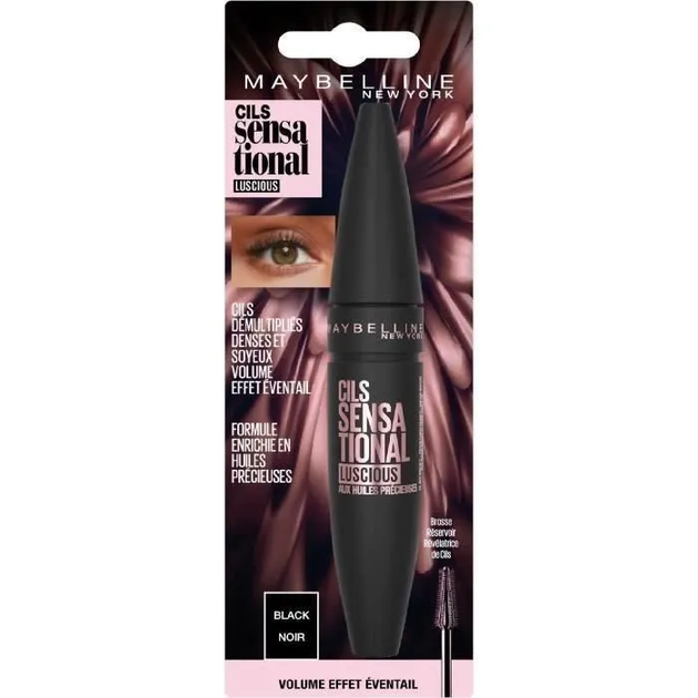 Тушь Maybelline Lash Sensational Luscious 9.5 мл Very Black (Noir) - изображение 2