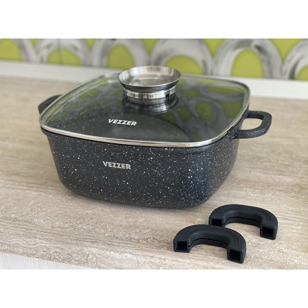 Кастрюля Vezzer VZ8009 прямоугольная 4,5л 24см – фото, отзывы ...