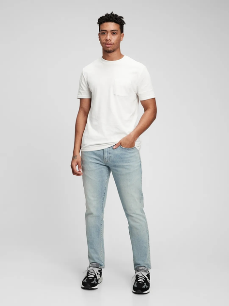 Джинси Regular fit чоловічі GAP 819620-00 W34L34 Блакитні (1200061907105) - зображення 3