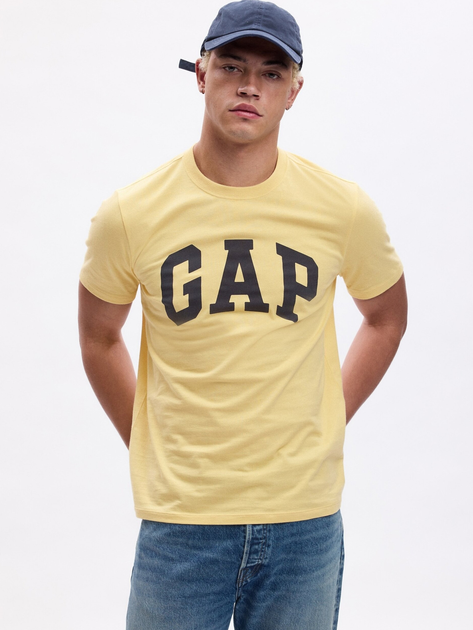 Koszulka bawełniana długa męska GAP 856659-09 XL Żółta (1200132689701) - obraz 1