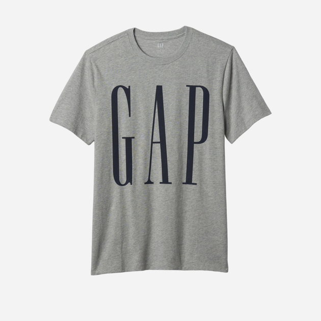 Футболка бавовняна довга чоловіча GAP 866774-02 M Сіра (1200132219519) - зображення 5