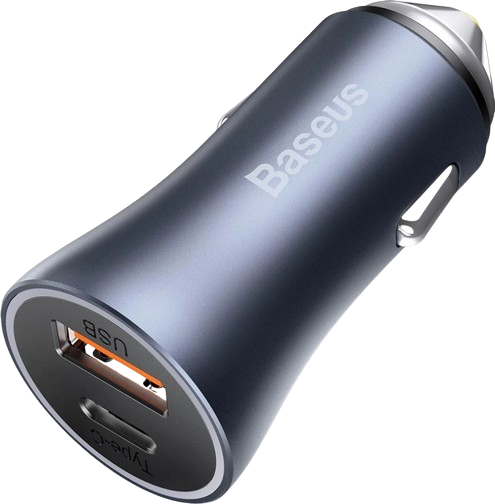 Адаптер автомобильный BASEUS Golden Contactor Pro Dual Quick Charger Car Charger |1USB/1Type-C, 5A/40W, QC/PD| (CCJD-0G) серый - Фото 2 Адаптер автомобильный BASEUS Golden Contactor Pro Dual Quick Charger Car Charger |1USB/1Type-C, 5A/40W, QC/PD| (CCJD-0G) серый - изображение 2