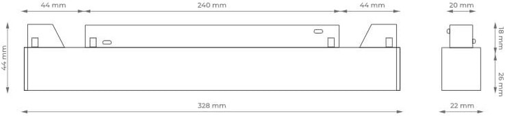 Reflektor szynowy magnetyczny liniowy DPM M-Line 18 W czarny (MTL-SPL-18W-B) - obraz 4