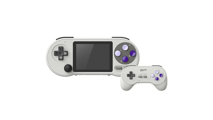 Консоль DataFrog SF2000 + 6000 Вбудованих Ігор + Геймпад 16GB Light Grey - изображение 3