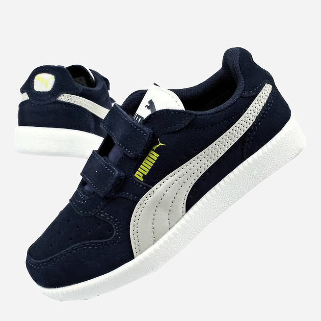 Buty sportowe chłopięce na rzepy Puma Icra Trainer Suede Ps Peacoat 360756-28 30 (11,5UK) Granatowe (4060981151647) - obraz 2