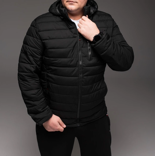 Куртка DADE Big Size демісезон чорна 5XL БАТАЛ чорна 2206 5XL - зображення 3