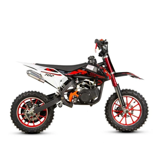 Міні мотоцикл CROSS XTR 702 50СМ3 з електростартером червоний-3