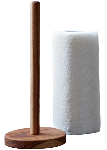 Stojak na ręczniki papierowe Aida Raw Teak Wood 30.6 cm (5709554147517) - obraz 2