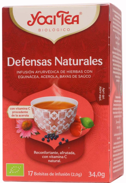 Herbata Yogi Tea Defensas Naturales 17 torebek x 2 g (4012824403215) - obraz 1