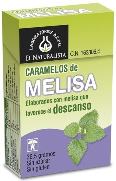 Herbata El Naturalista Caramelos Melisa Stevia 36.5 g (8410914320712) - obraz 1