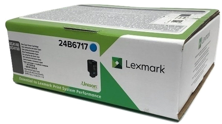 Тонер-картридж Lexmark XC4140 Cyan (24B6717) - зображення 1