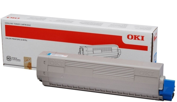 Toner Oki C831cdtn Cyan (44844507) - obraz 1