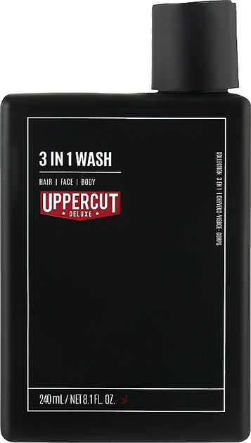 Шампунь для чоловіків Uppercut Deluxe 3in1 Wash 240 мл (0817891024844) - зображення 1