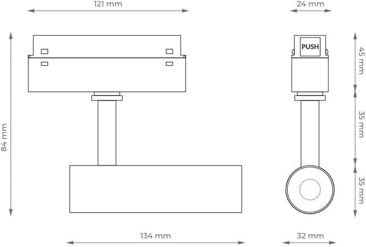 Reflektor szynowy magnetyczny DPM M-Line 15 W biały (MTL-ST-15W-W) - obraz 5