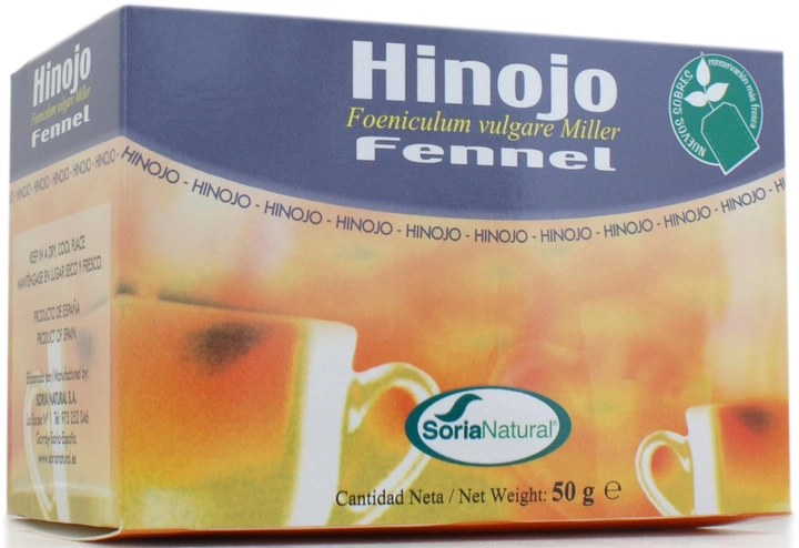 Чай Soria Natural Hinojo 20 пакетиков (8422947030674) - изображение 1
