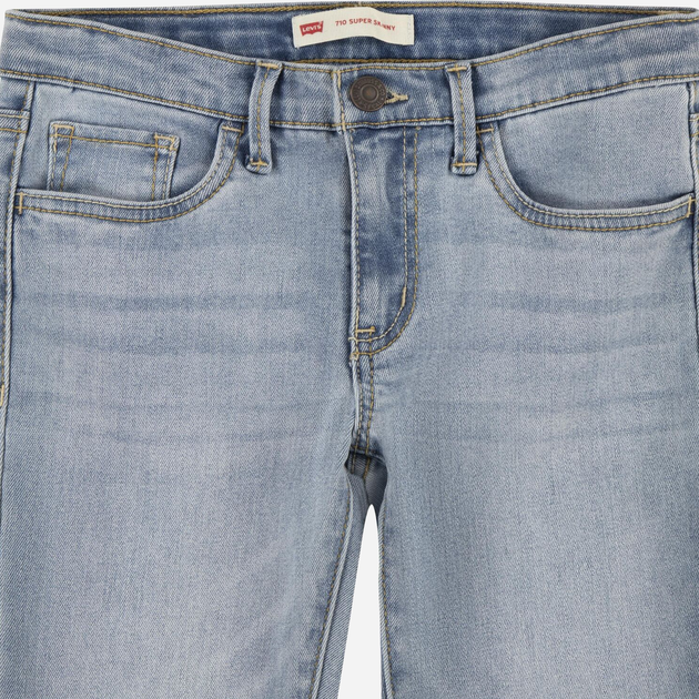 Jeansy skinny młodzieżowe dziewczęce Levis 4E2702-L3D 164 cm Niebieskie (3665115022667) - obraz 3