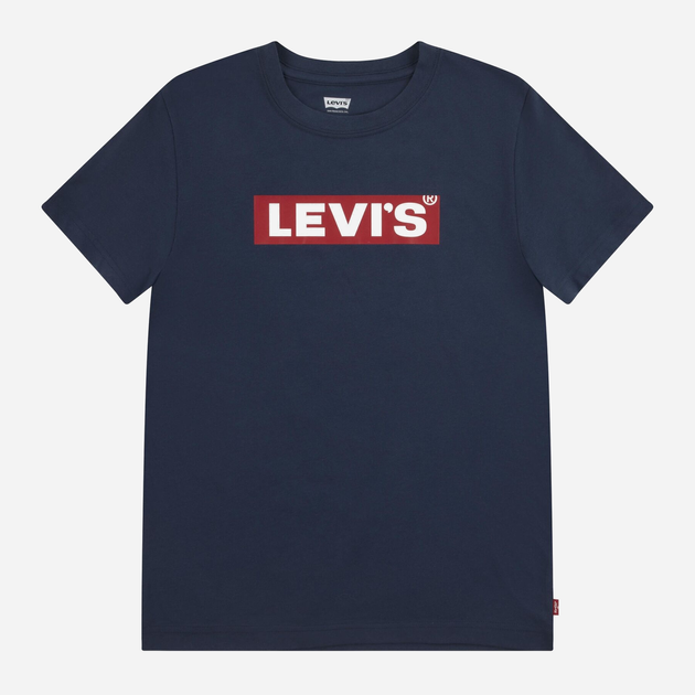 Koszulka młodzieżowa dla chłopca Levis 9EJ764-C8D 140 cm Granatowa (3666643020712) - obraz 1