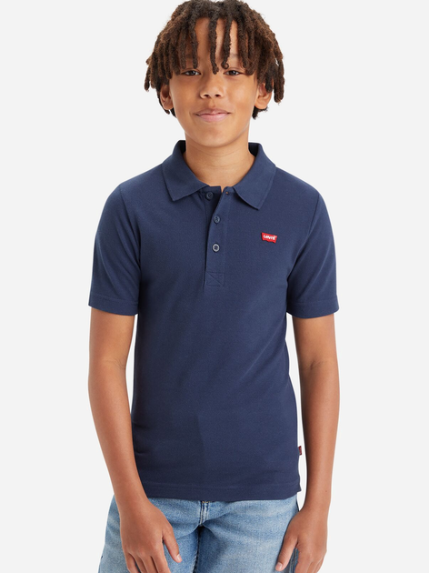 Koszulka polo młodzieżowa chłopięca Levi's 9EA893-U2E 146-152 cm Granatowa (3666643006075) - obraz 1