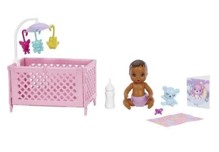 Лялька з аксесуарами Barbie Skipper Няня Спальний набір для пупса (0194735098309) - зображення 4