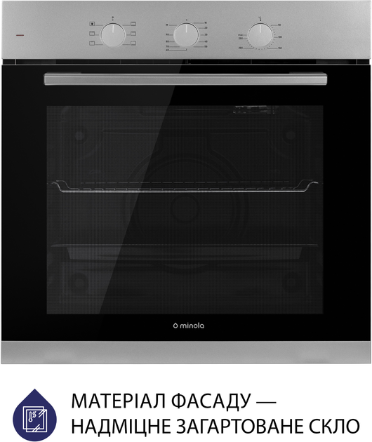 Духова шафа електрична Minola EO 665 Dove Gray - зображення 2
