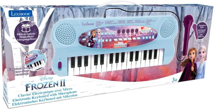 Синтезатор Lexibook Disney Frozen Keyboard з мікрофоном (3380743076300) - зображення 1