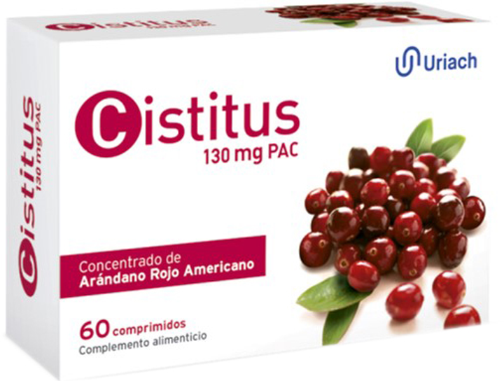 Дієтична добавка Uriach Aquilea Cistitus 130 мг 60 таблеток (8470001629654) - зображення 1