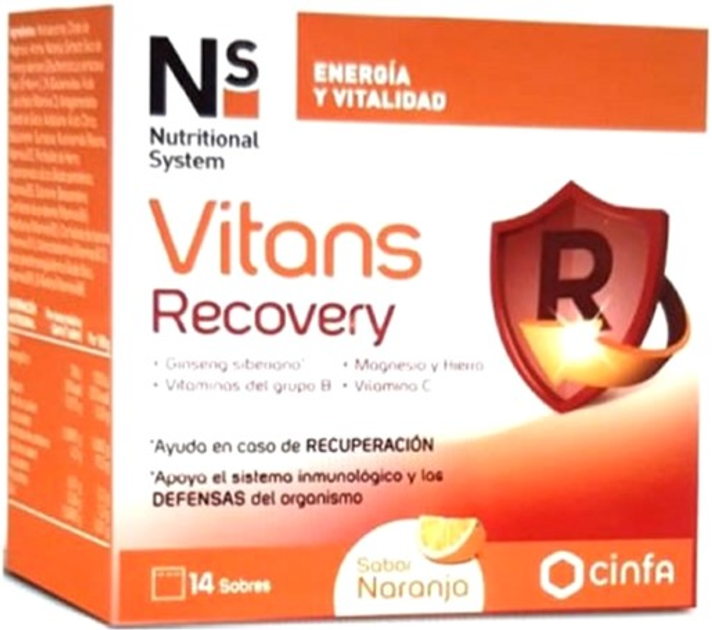 Suplement diety NS Vitans Recovery 14 saszetek (8470002065840) - obraz 1