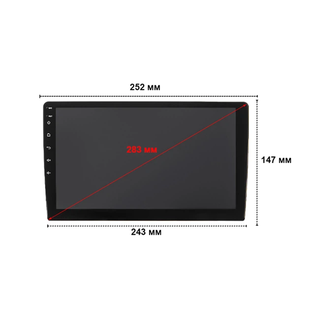 Автомагнитола 2 дин Lesko W-10 10" 2/32 Wi-Fi Base Wi Fi GPS Android - изображение 3