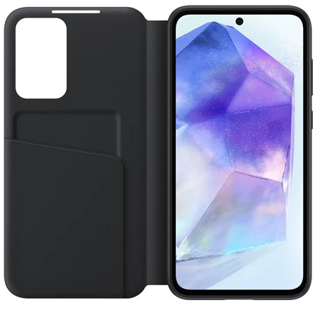 Etui-portfel Samsung Smart View do Samsunga Galaxy A55 Czarne (EF-ZA556CBEGWW) - obraz 4
