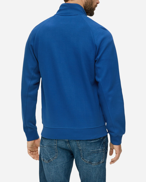 Bluza męska rozpinana streetwear z kołnierzykiem s.Oliver 10.3.11.14.141.2143946 XL Granatowa (4099975313648) - obraz 2