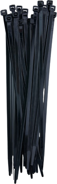 Кабельні стяжки DPM 4.8 x 300 мм 25 шт чорні (OP48300-25B) - зображення 2