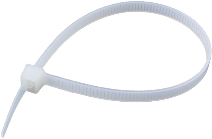 Opaski zaciskowe DPM 4.8 x 300 mm 25 szt białe (OP48300-25W) - obraz 3