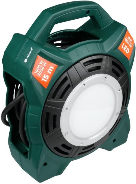 Przedlużacz bębnowy DPM IP44 z lampą LED 4 gniazda 15 m (PB1515L) - obraz 4