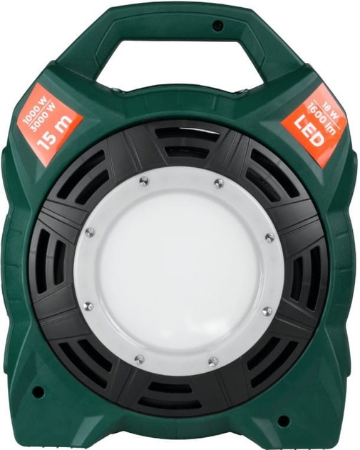 Przedlużacz bębnowy DPM IP44 z lampą LED 4 gniazda 15 m (PB1515L) - obraz 5
