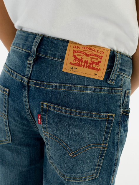 Jeansy chłopięce Levi's Lvb-511 Slim Fit Jeans 9E2006-M8N 134-140 cm Jasnoniebieskie (3665115038231) - obraz 6