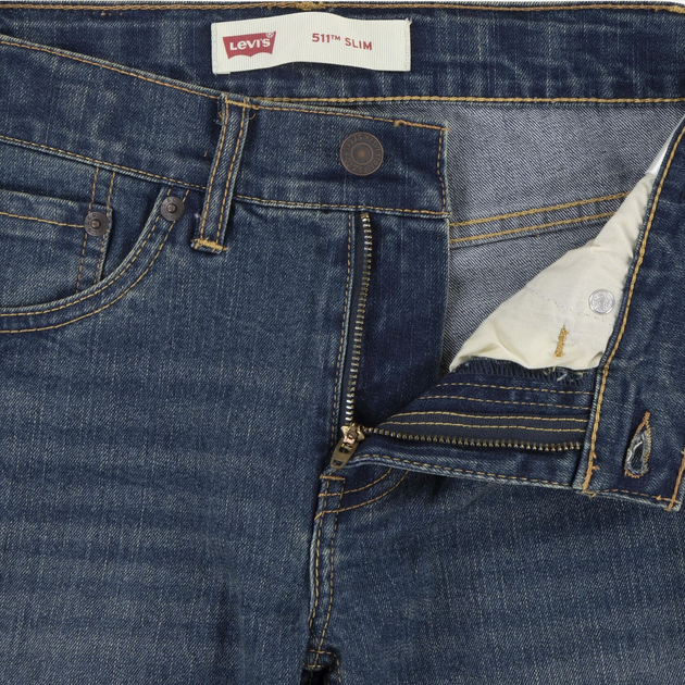 Jeansy młodzieżowe chłopięce Levi's Lvb-511 Slim Fit Jeans 9E2006-M8N 146-152 cm Jasnoniebieskie (3665115038248) - obraz 9