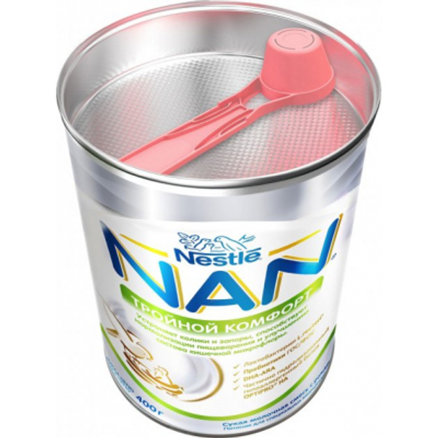 Детская смесь Nestle NAN Тройной комфорт с рождения, 400 г (7613035351462) - изображение 5
