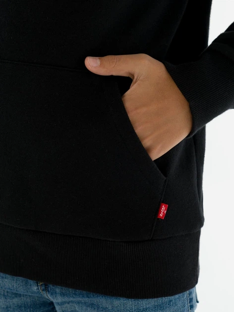 Bluza z kapturem chłopięca Levi's Lvb-Batwing Screenprint Hoodie 9E8778-023 158-164 cm Czarna (3665115194715) - obraz 6