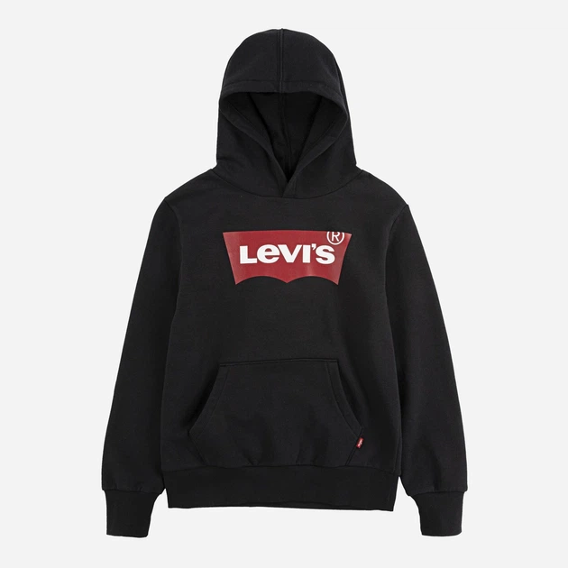 Bluza z kapturem chłopięca Levi's Lvb-Batwing Screenprint Hoodie 9E8778-023 158-164 cm Czarna (3665115194715) - obraz 7